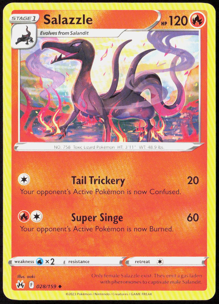 Salazzle 028/159 SWSH: Crown Zenith Pokemon TCG LP