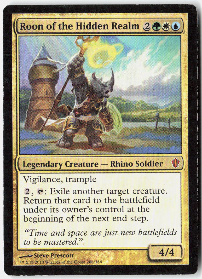 Roon of the Hidden Realm 206 Commander 2013 Magic: The Gathering LP