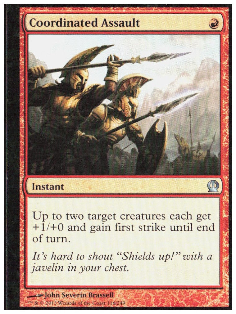 Coordinated Assault 116 Theros Magic: The Gathering LP