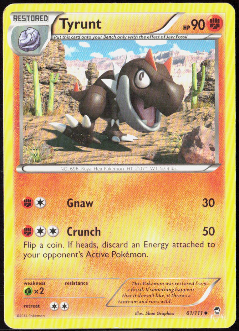 Tyrunt 61/111 XY - Furious Fists Pokemon TCG MP