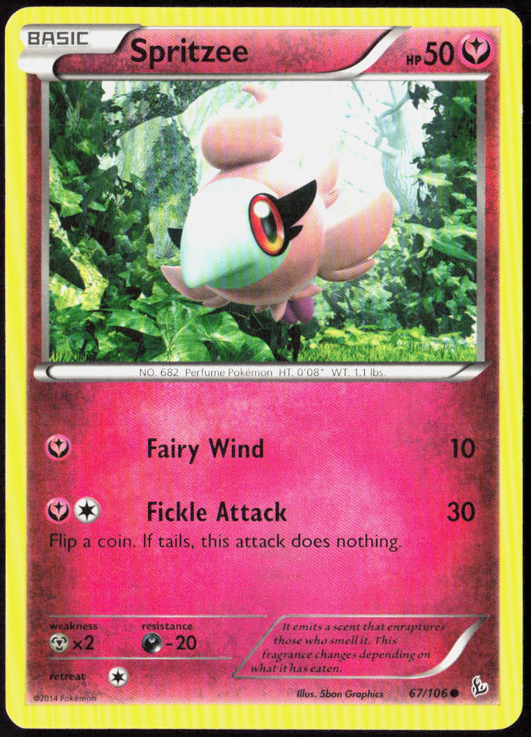 Spritzee 67/106 XY - Flashfire Pokemon TCG LP