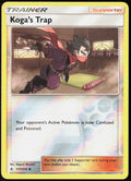 Koga's Trap Reverse Holo 177/214 SM - Unbroken Bonds Pokemon TCG LP