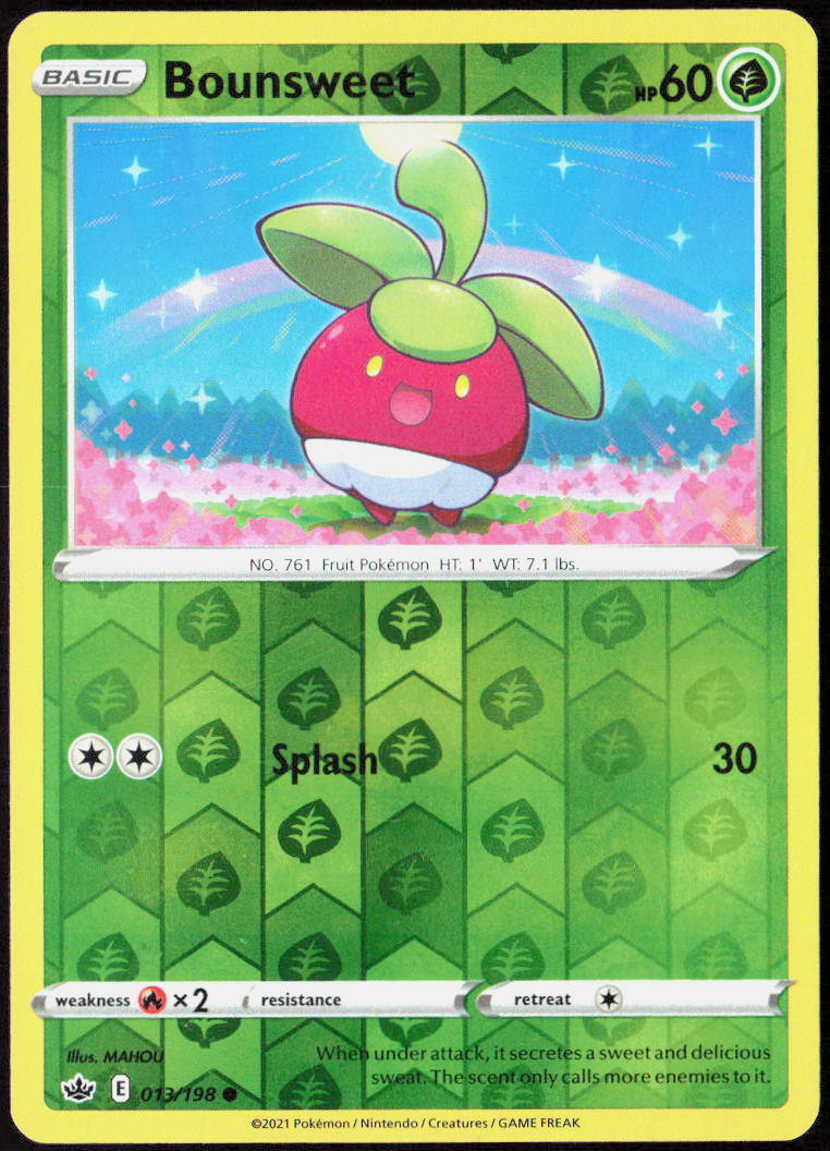 Bounsweet Reverse Holo 013/198 SWSH06: Chilling Reign LP