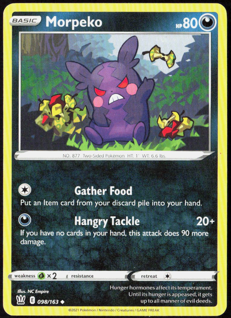 Morpeko 098/163 SWSH05: Battle Styles Pokemon TCG LP