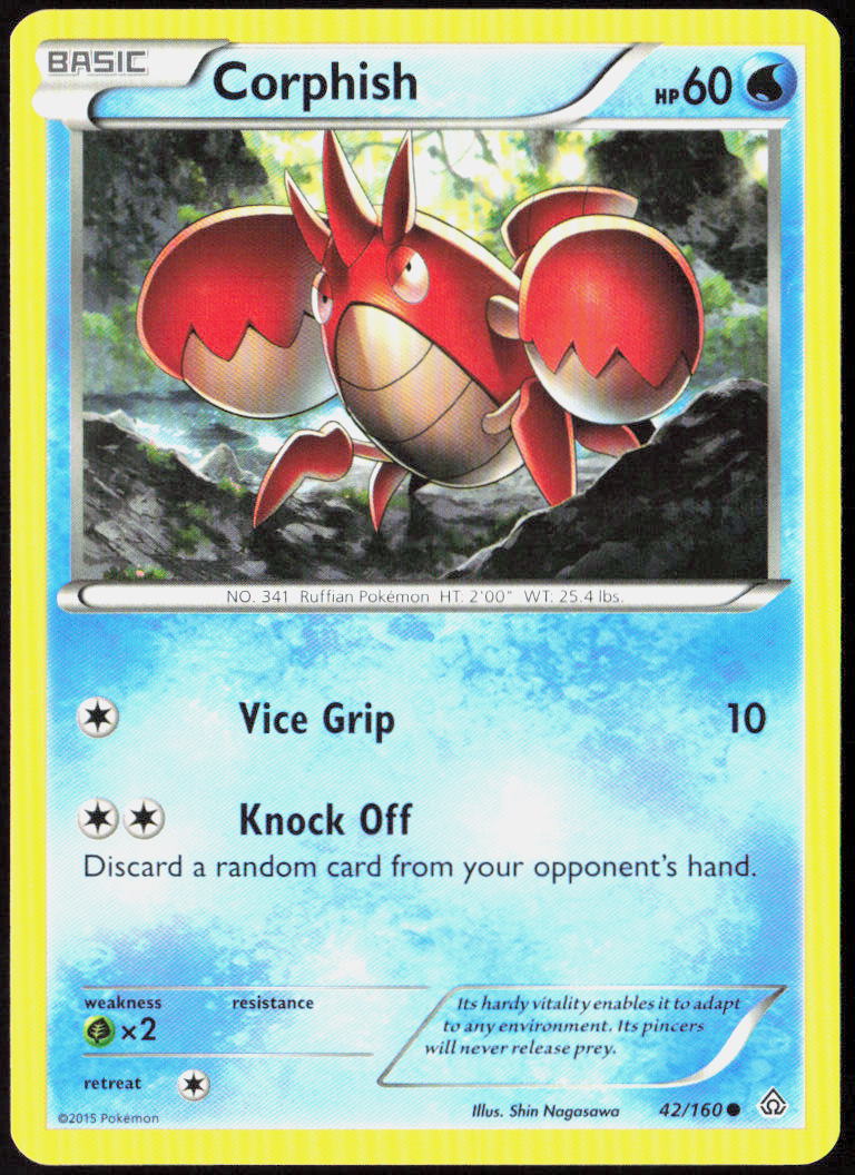Corphish 42/160 XY - Primal Clash Pokemon TCG LP