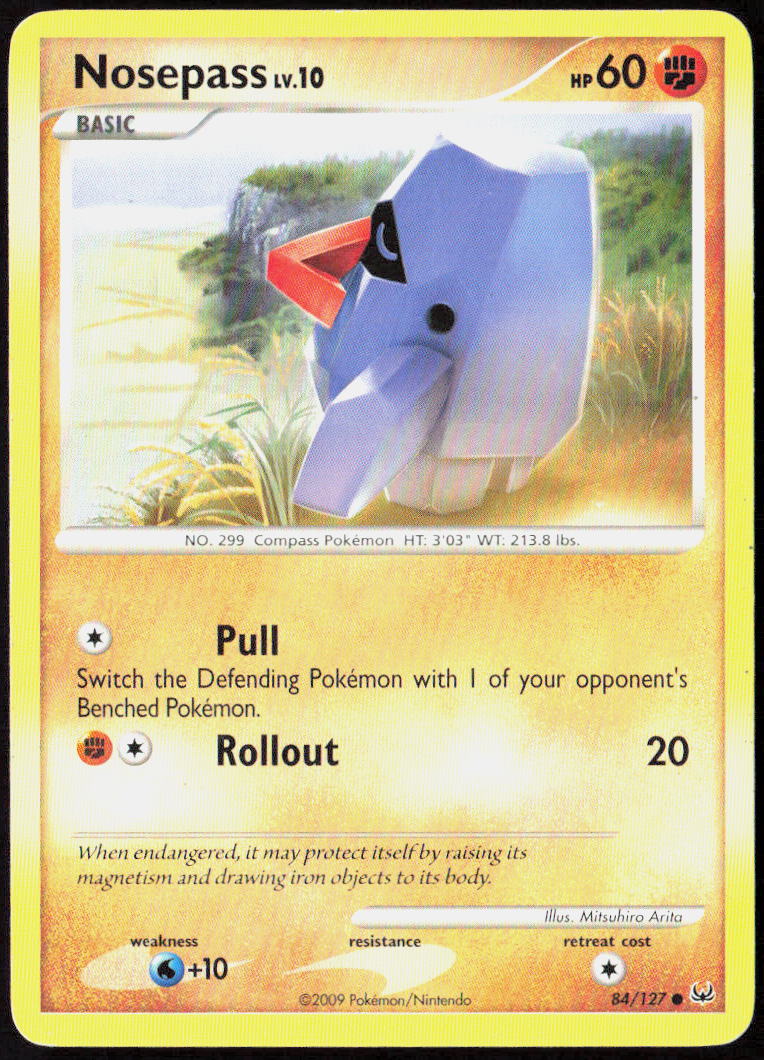 Nosepass 84/127 Platinum Pokemon TCG LP