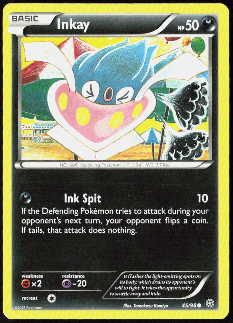 Inkay 45/98 XY - Ancient Origins Pokemon TCG LP