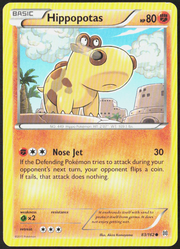 Hippopotas 83/162 XY - BREAKthrough Pokemon TCG LP
