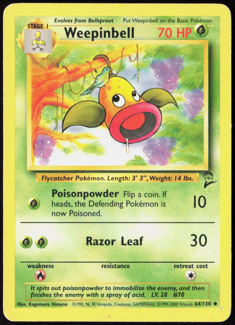 Weepinbell 064/130 Base Set 2 Pokemon TCG LP