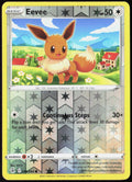 Eevee Reverse Holo 205/264 SWSH08: Fusion Strike NM
