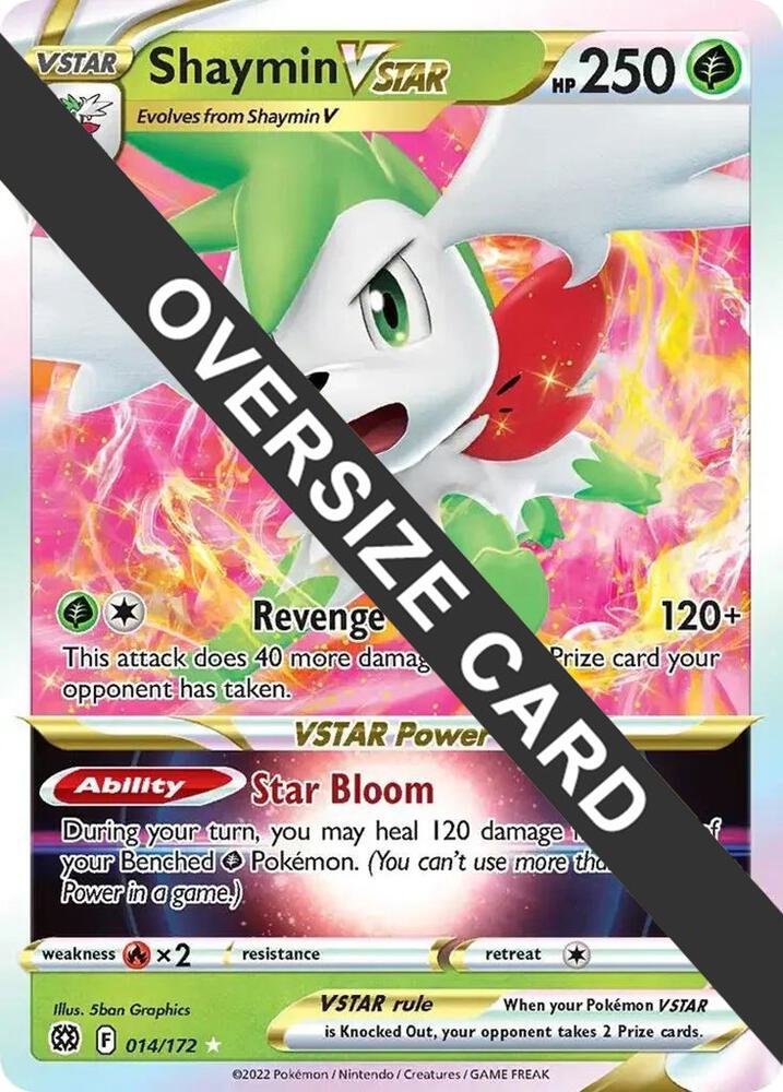Shaymin VSTAR Holo 014/172 Jumbo Cards Pokemon TCG NM