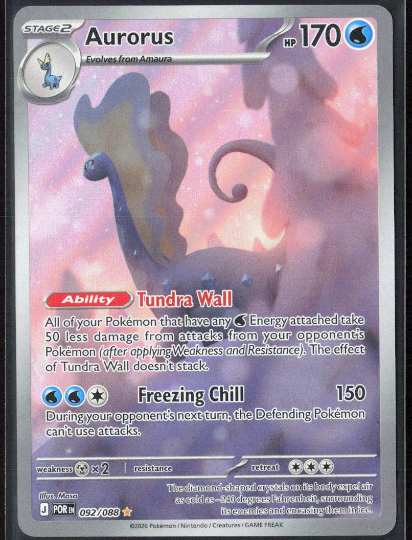 Aurorus Holo 092/088 ME03: Perfect Order NM