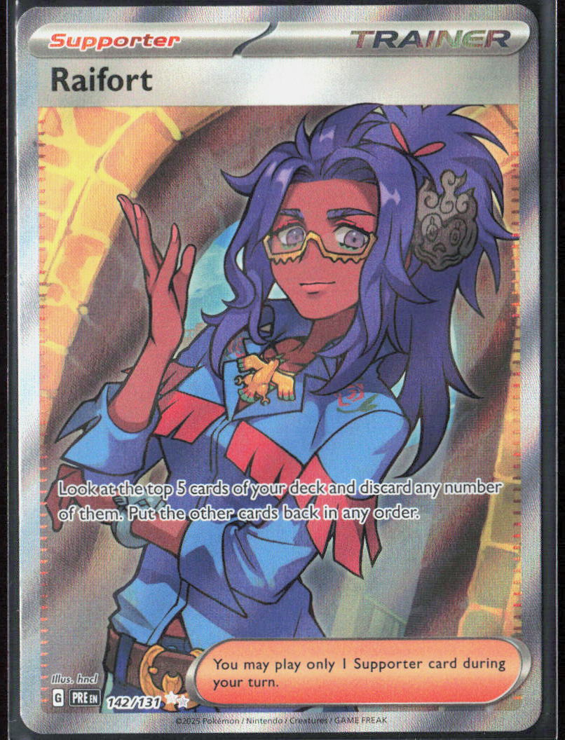 Raifort Holo 142/131 SV: Prismatic Evolutions Pokemon TCG NM