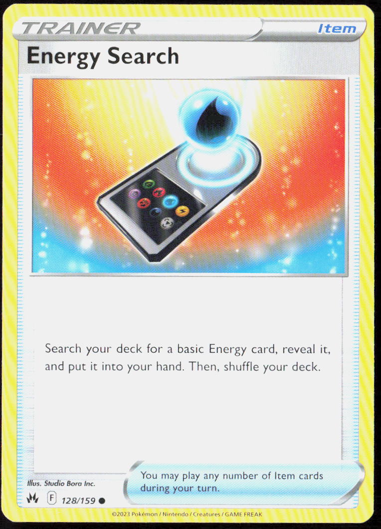 Energy Search 128/159 SWSH: Crown Zenith Pokemon TCG LP