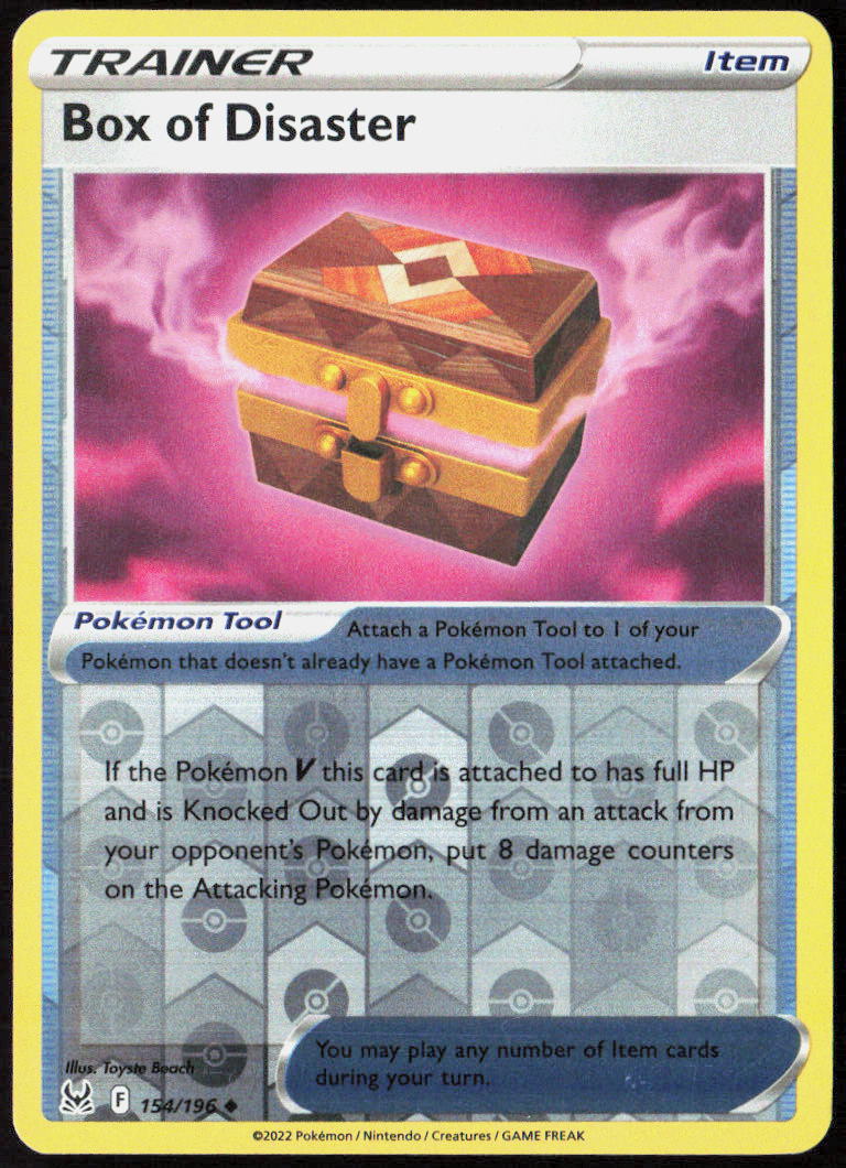 Box of Disaster 154/196 SWSH11: Lost Origin Pokemon TCG LP