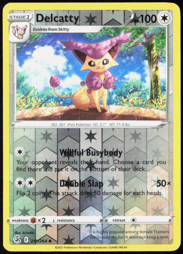 Delcatty Reverse Holo 211/264 SWSH08: Fusion Strike NM
