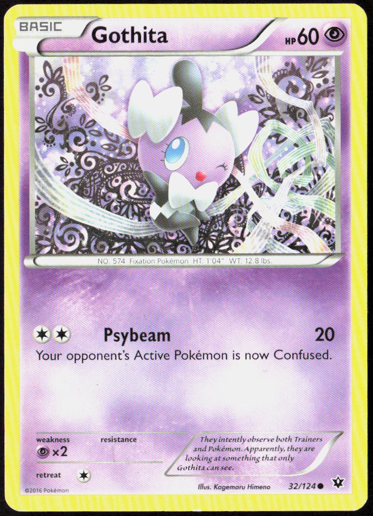 Gothita 32/124 XY - Fates Collide Pokemon TCG LP