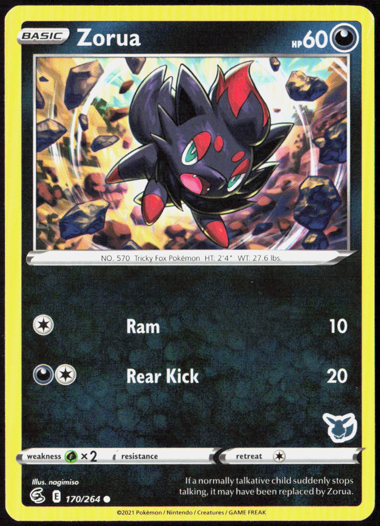 Zorua 170/264 SWSH08: Fusion Strike Pokemon TCG LP