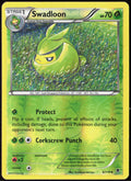 Swadloon Reverse Holo 6/119 XY - Phantom Forces Pokemon TCG LP