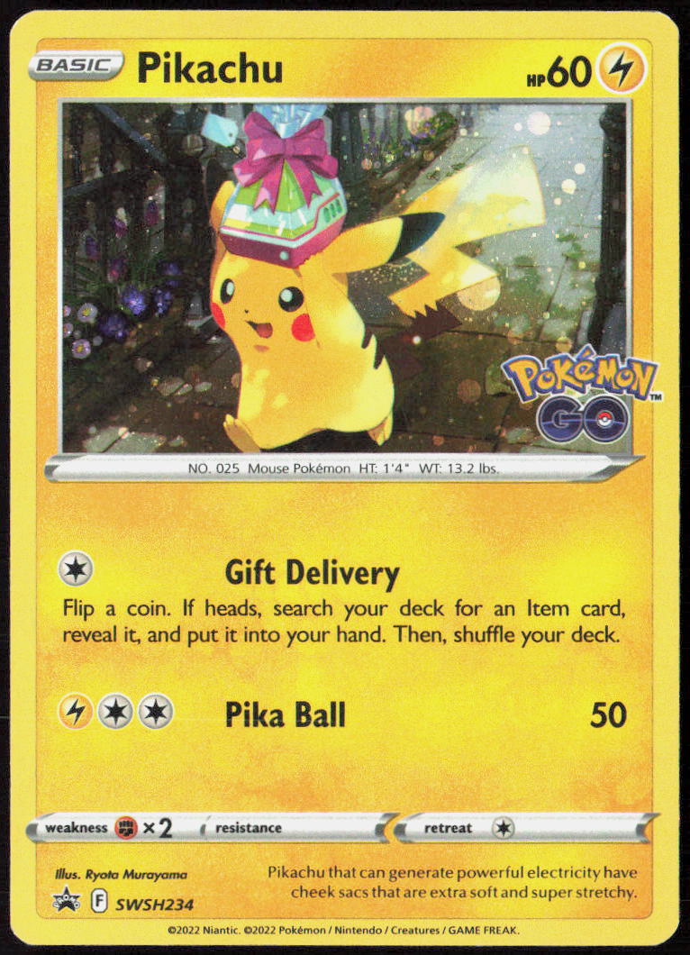 Pikachu Holo SWSH234 SWSH: Sword & Shield Promo Cards Pokemon TCG LP
