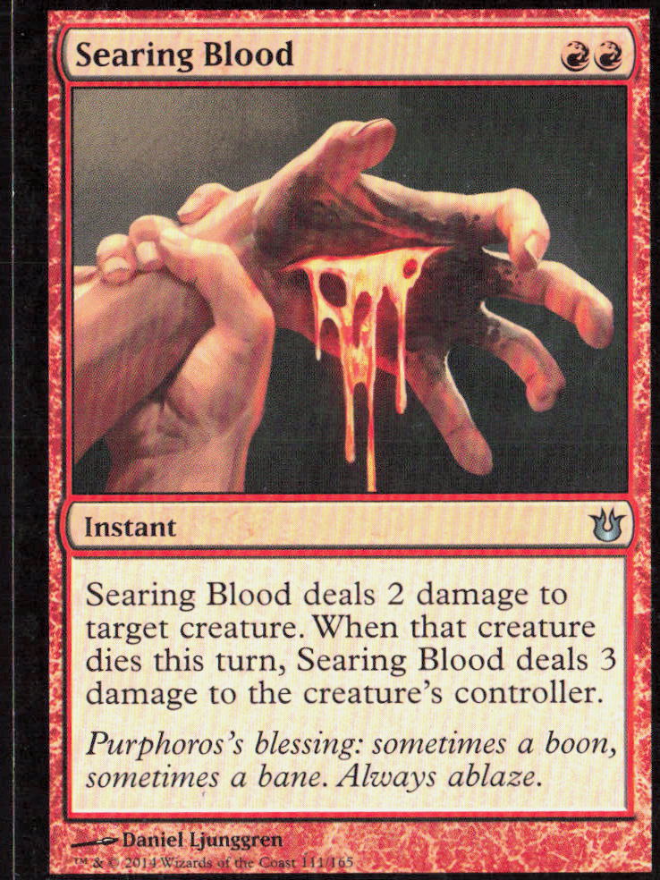 Searing Blood 111 Born of the Gods Magic: The Gathering LP
