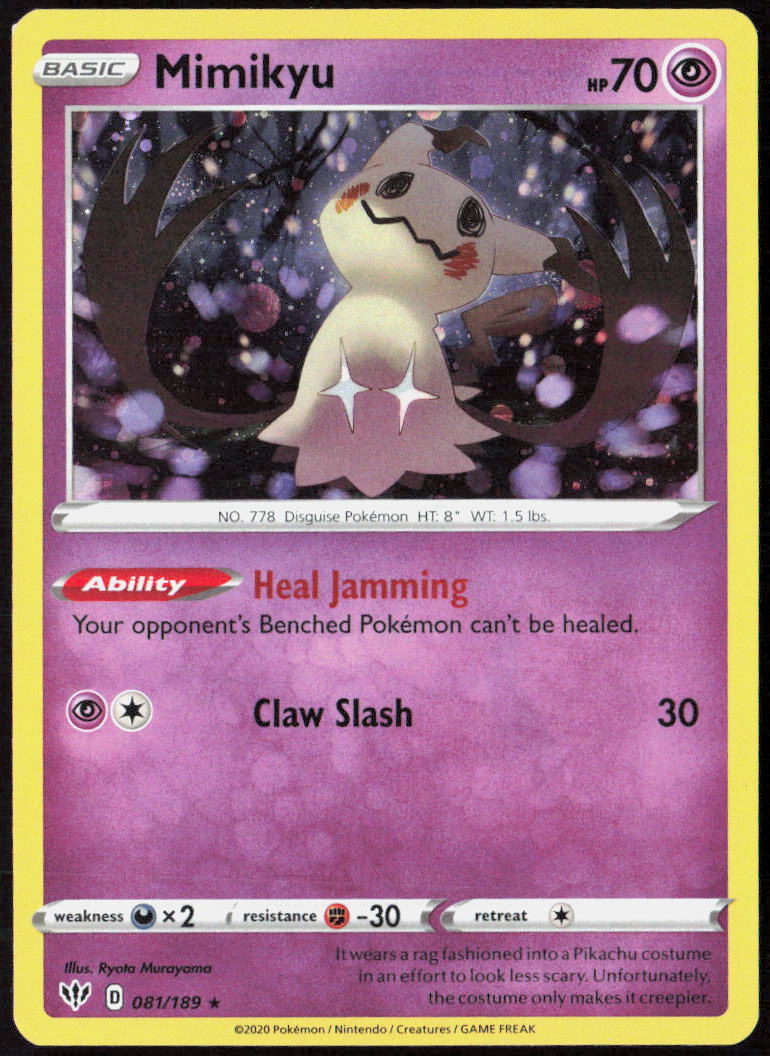 Mimikyu Holo 081/189 Miscellaneous Cards & Products Pokemon TCG NM