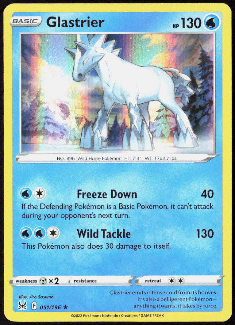Glastrier 051/196 SWSH11: Lost Origin Pokemon TCG NM