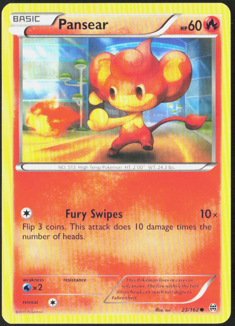 Pansear 23/162 XY - BREAKthrough Pokemon TCG LP
