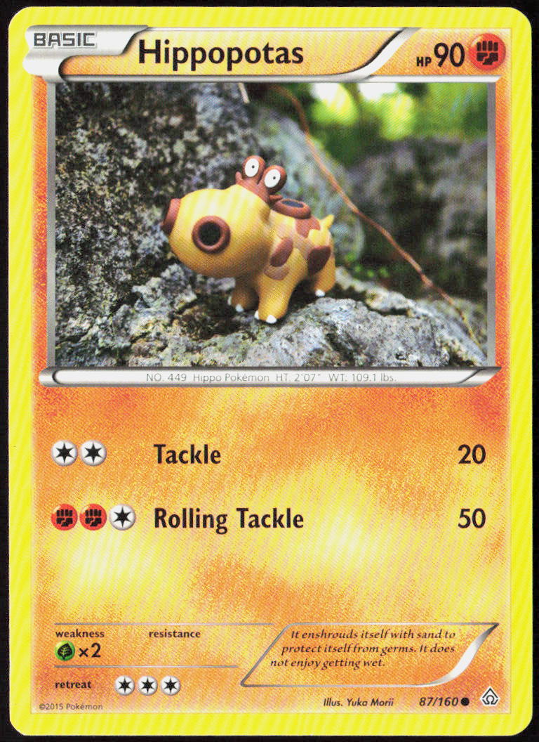 Hippopotas 87/160 XY - Primal Clash Pokemon TCG LP