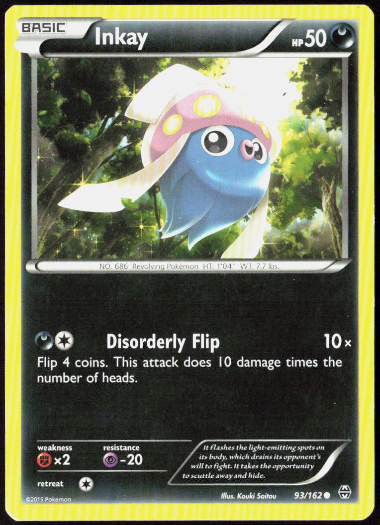 Inkay 93/162 XY - BREAKthrough Pokemon TCG LP