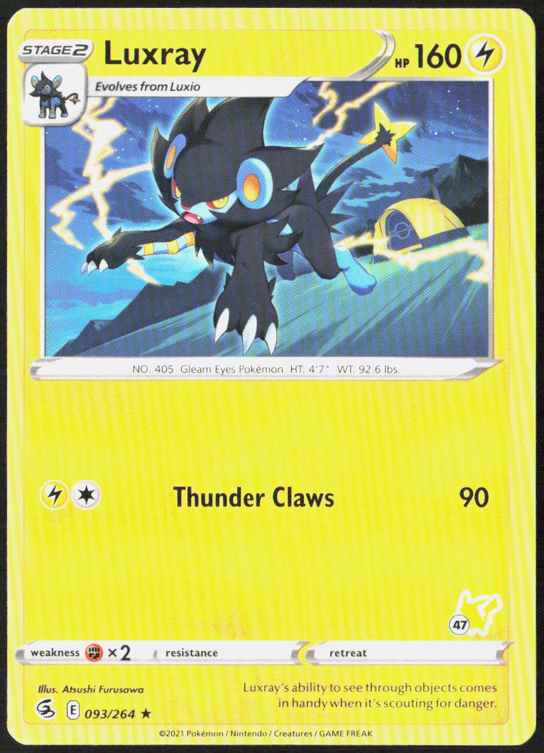 Luxray 093/264 SWSH08: Fusion Strike Pokemon TCG LP