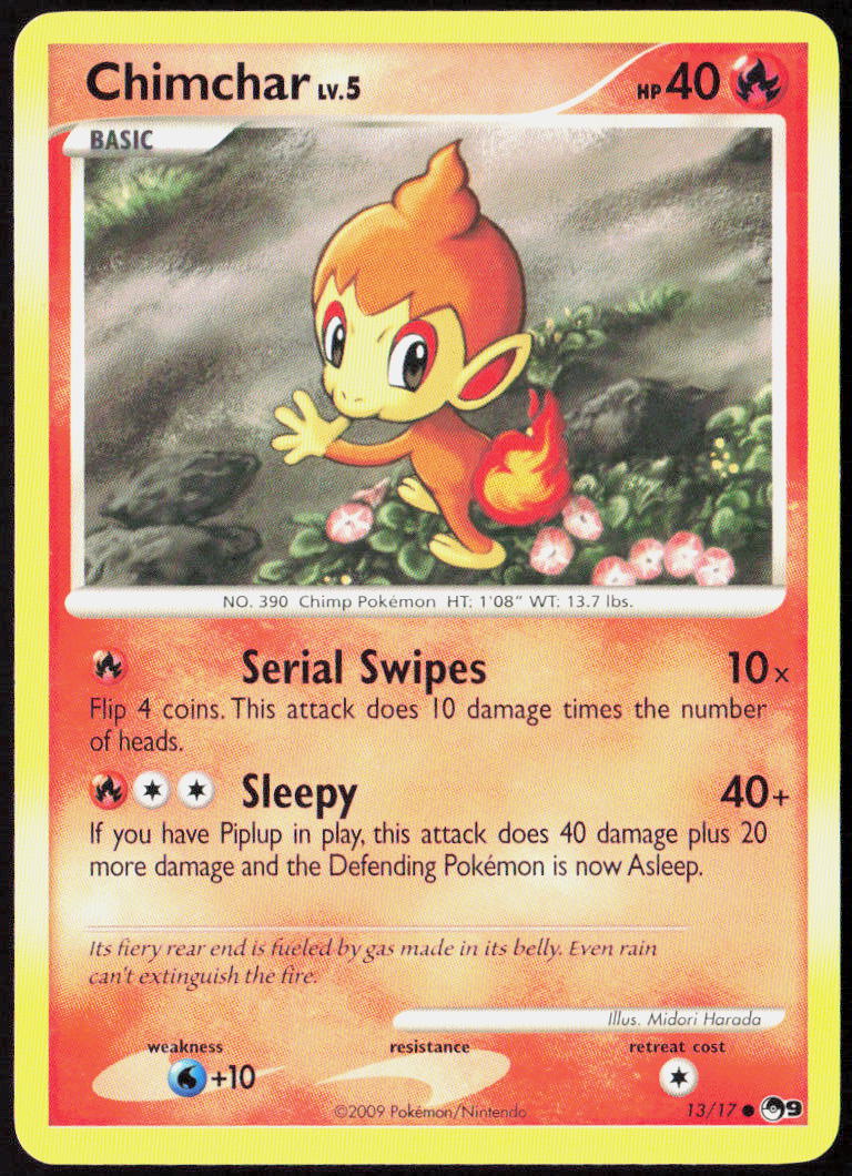 Chimchar 013/017 POP Series 9 Pokemon TCG LP