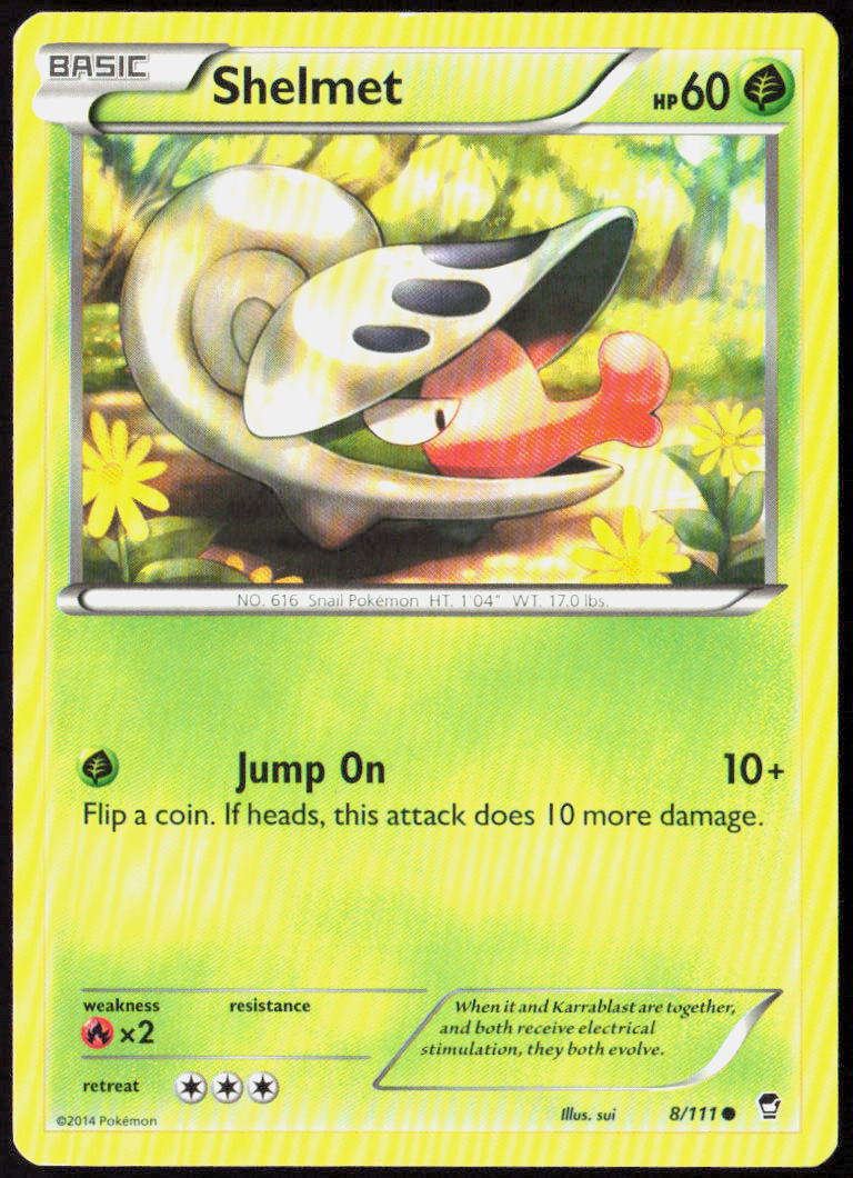 Shelmet 8/111 XY - Furious Fists Pokemon TCG LP