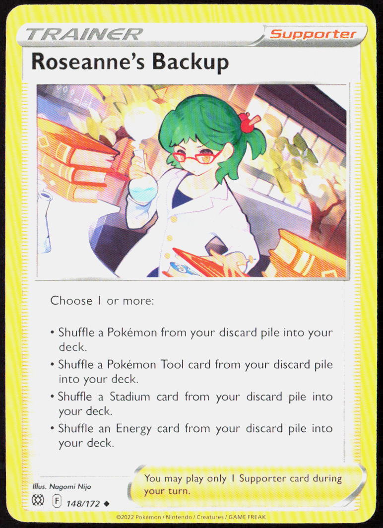 Roseanne's Backup 148/172 SWSH09: Brilliant Stars Pokemon TCG LP