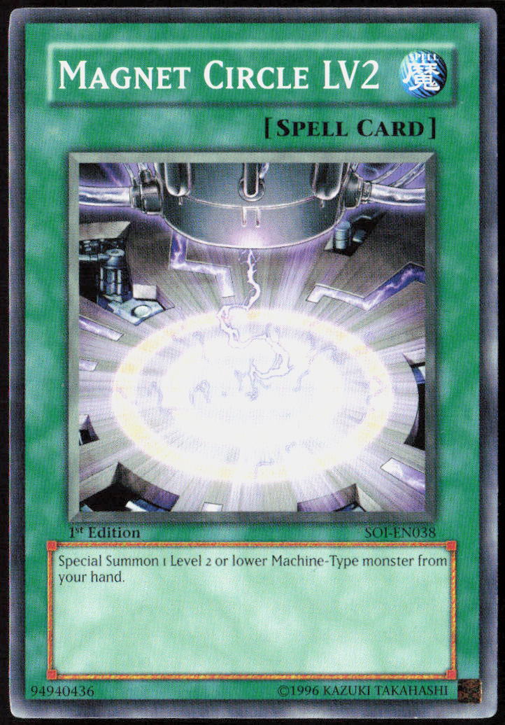 Magnet Circle LV2 1st Edition SOI-EN038 Shadow of Infinity Yu-Gi-Oh! TCG LP