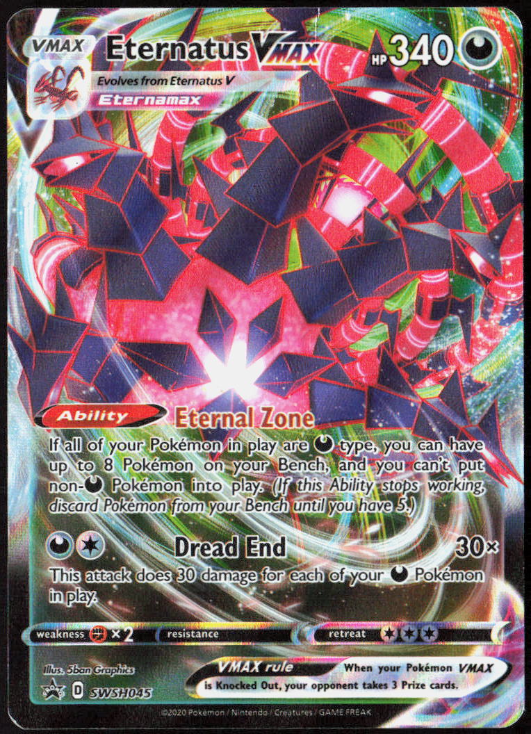 Eternatus VMAX Holo SWSH045 SWSH: Sword & Shield Promo Cards Pokemon TCG NM