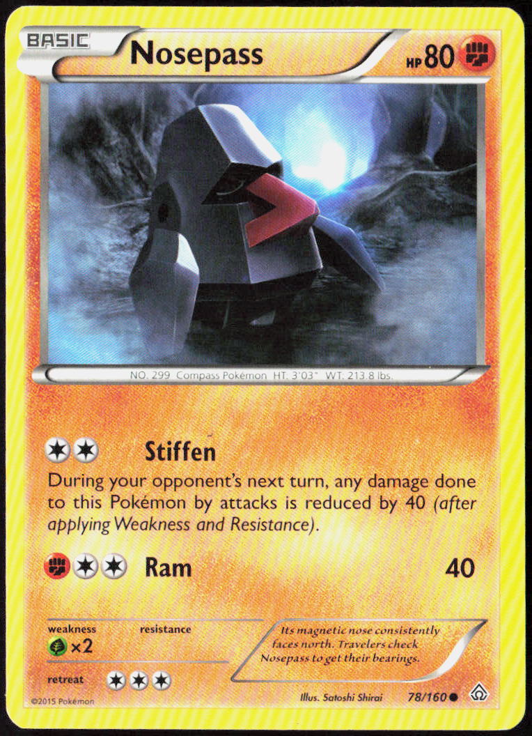 Nosepass 78/160 XY - Primal Clash Pokemon TCG LP