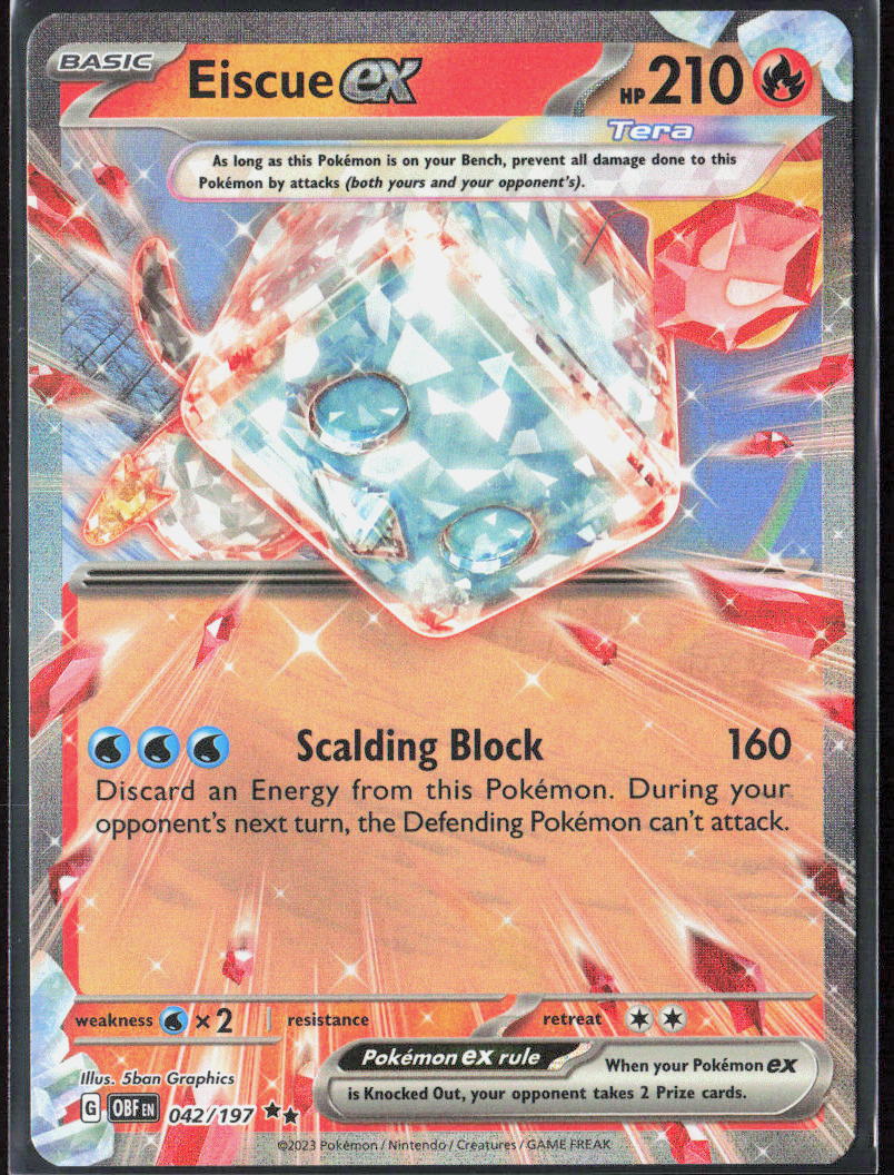 Eiscue ex Holo 042/197 SV03: Obsidian Flames NM