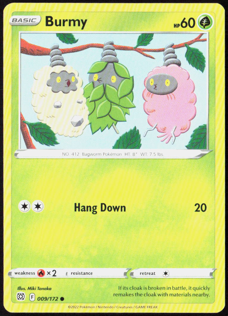 Burmy 009/172 SWSH09: Brilliant Stars Pokemon TCG LP