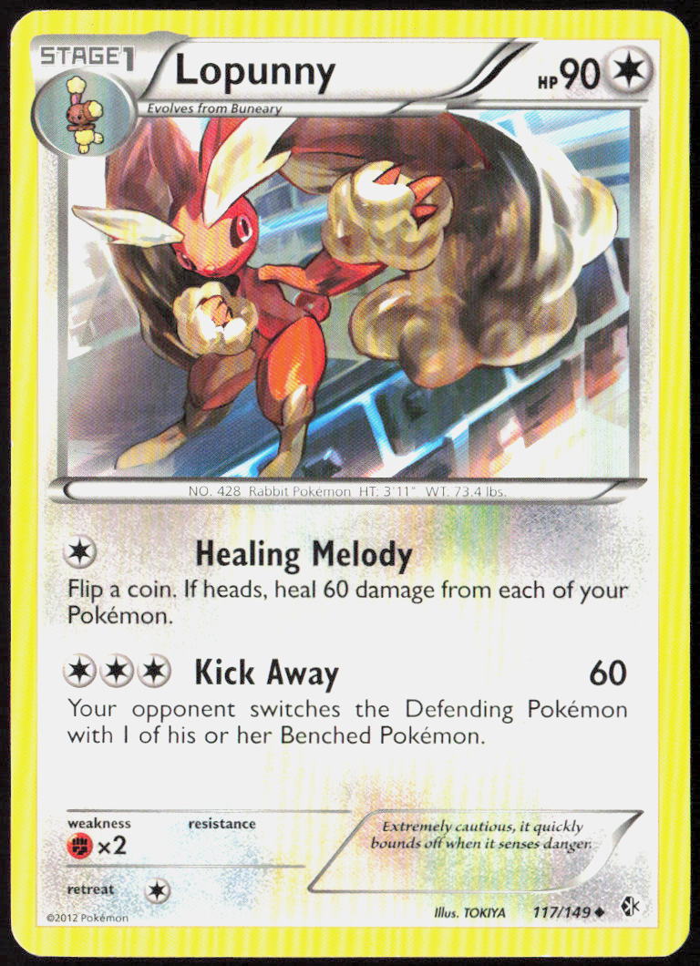 Lopunny 117/149 Boundaries Crossed Pokemon TCG LP