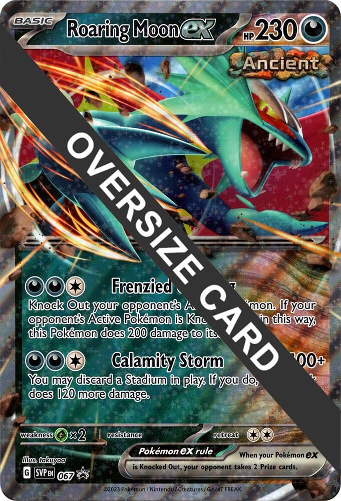 Roaring Moon ex Holo 067 Jumbo Cards Pokemon TCG NM