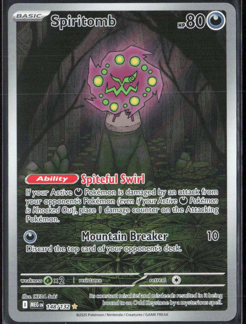 Spiritomb Holo 148/132 ME01: Mega Evolution Pokemon TCG NM