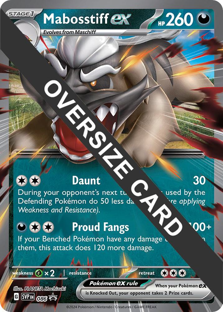 Mabosstiff ex - Jumbo Card Holo 086 Jumbo Cards Pokemon TCG NM