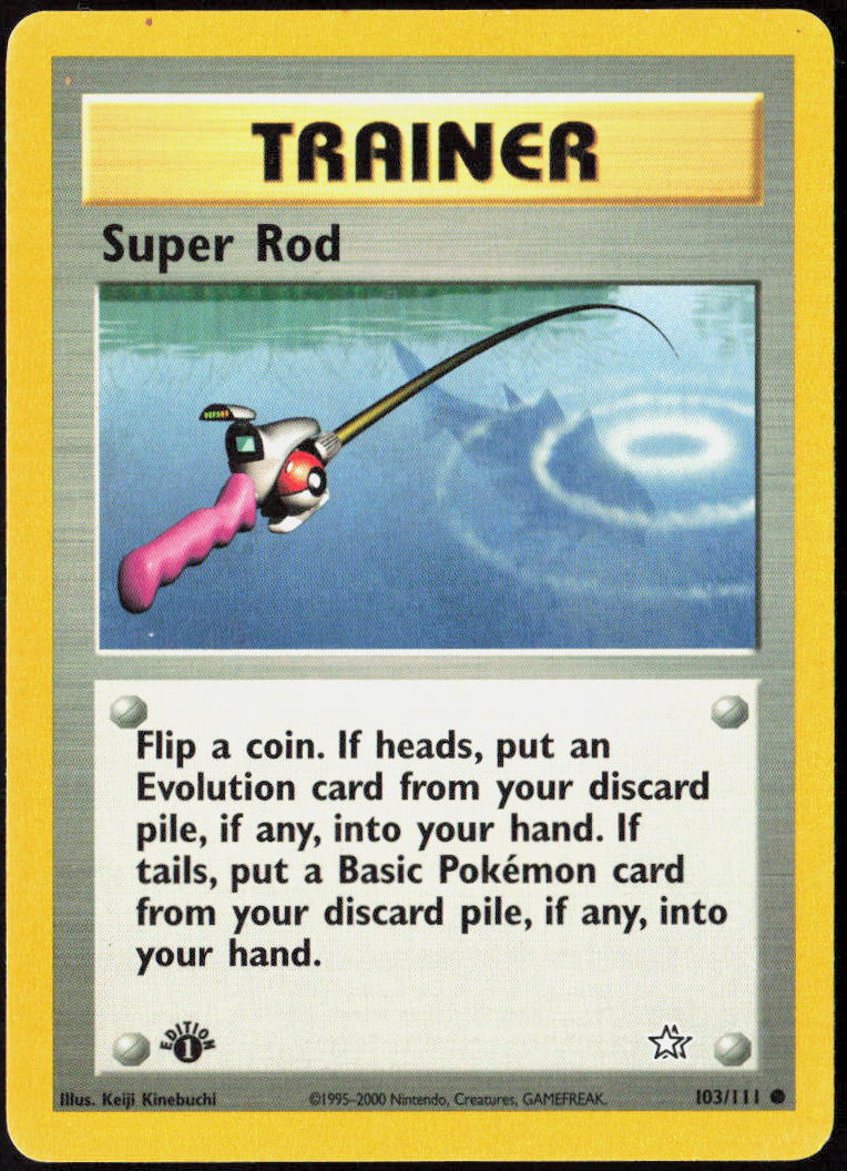 Super Rod 1st Edition 103/111 Neo Genesis LP