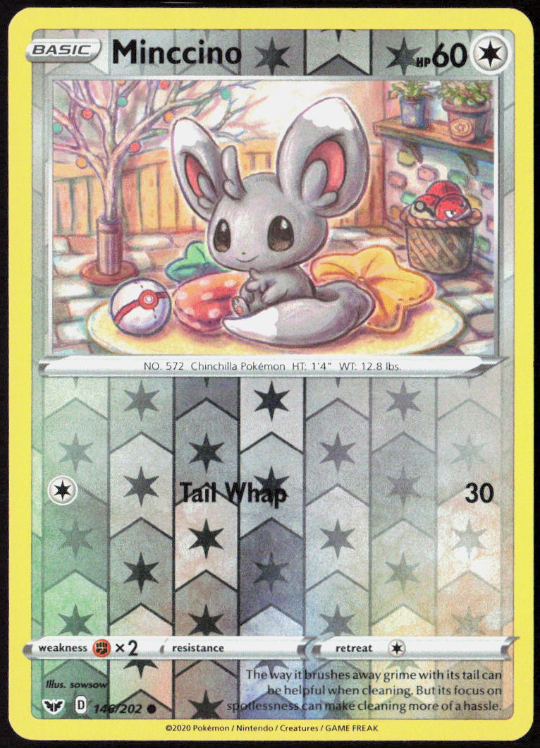Minccino Reverse Holo 125/159 SV09: Journey Together Pokemon TCG LP