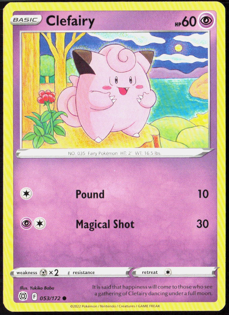 Clefairy 053/172 SWSH09: Brilliant Stars Pokemon TCG LP
