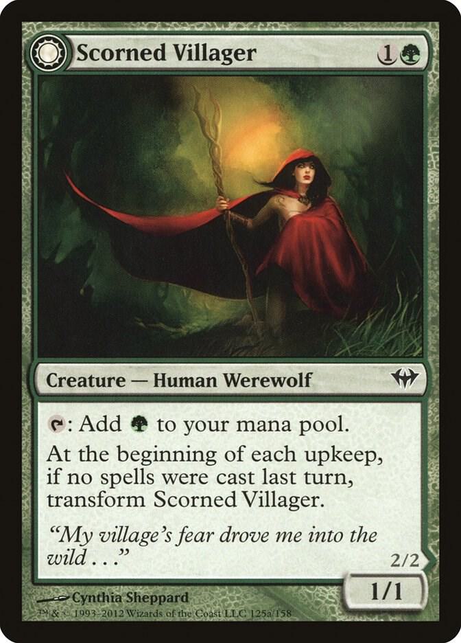 Scorned Villager 125 Dark Ascension Magic: The Gathering LP