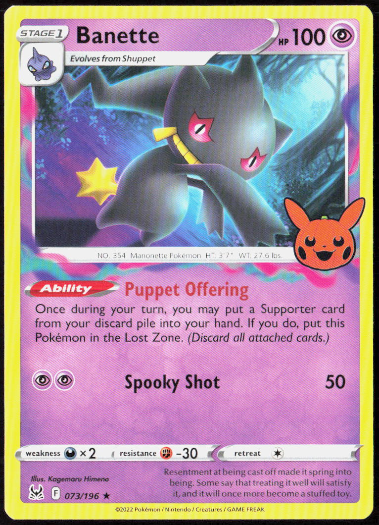 Banette 073/196 Trick or Trade BOOster 2023 Pokemon TCG LP