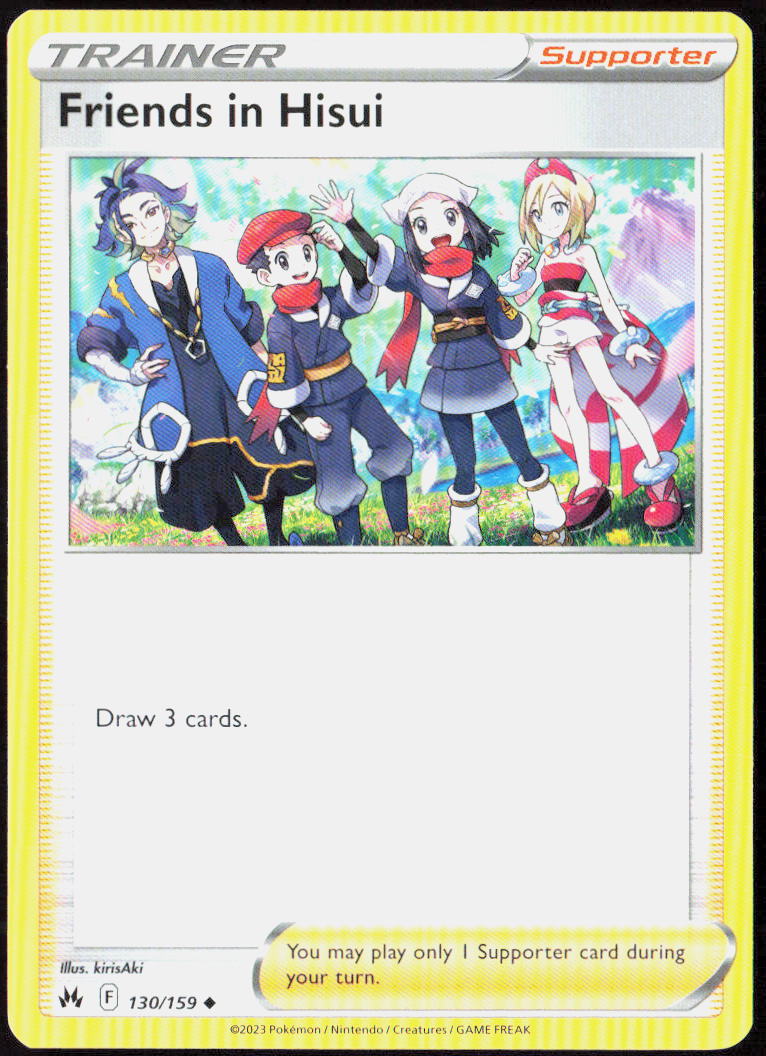 Friends in Hisui 130/159 SWSH: Crown Zenith Pokemon TCG LP