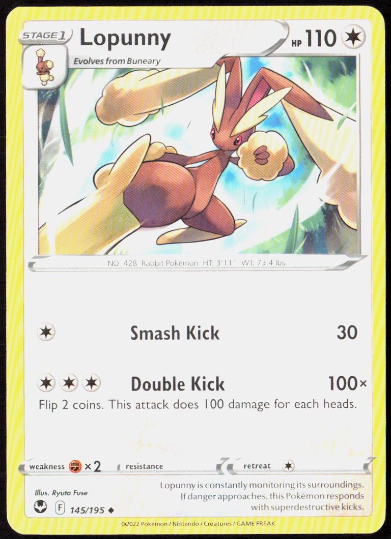 Lopunny 145/195 SWSH12: Silver Tempest Pokemon TCG LP